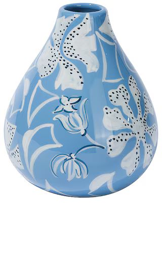 Drop It Like Its Hot Vase in Atlantic Blue & White | Revolve Clothing (Global)