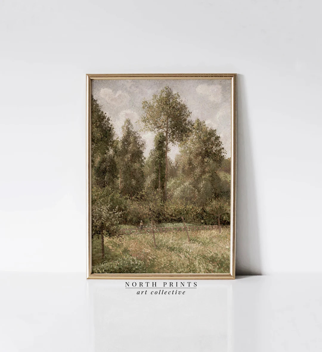 Nature Farmhouse Painting | Vintage French Countryside Landscape Art | North Prints | PRINTABLE V... | Etsy (US)