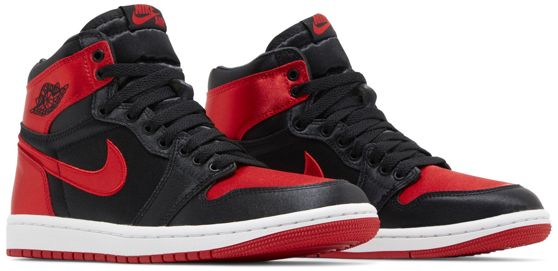 Wmns Air Jordan 1 Retro High OG 'Satin Bred' 2023 | GOAT