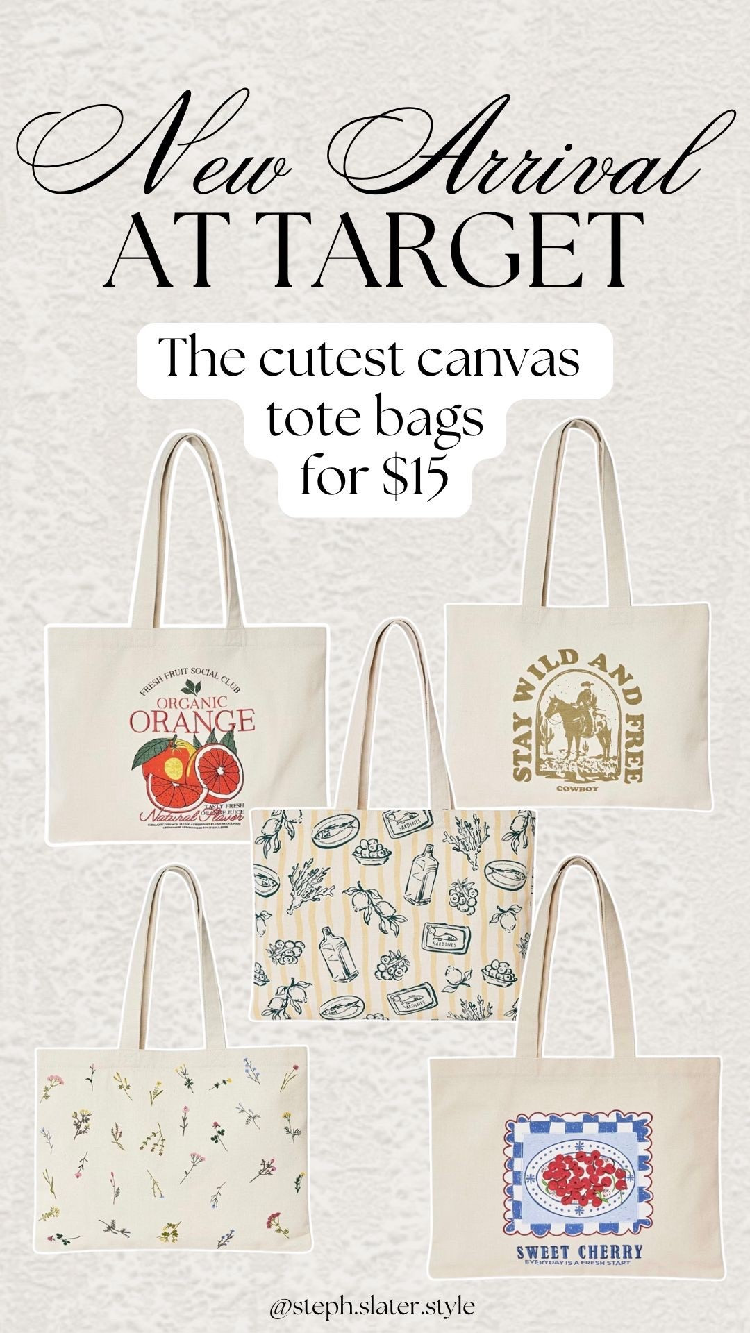 Cute tote bags for $15 at Target  

#LTKmomlife #LTKSaleAlert #LTKMothersDay