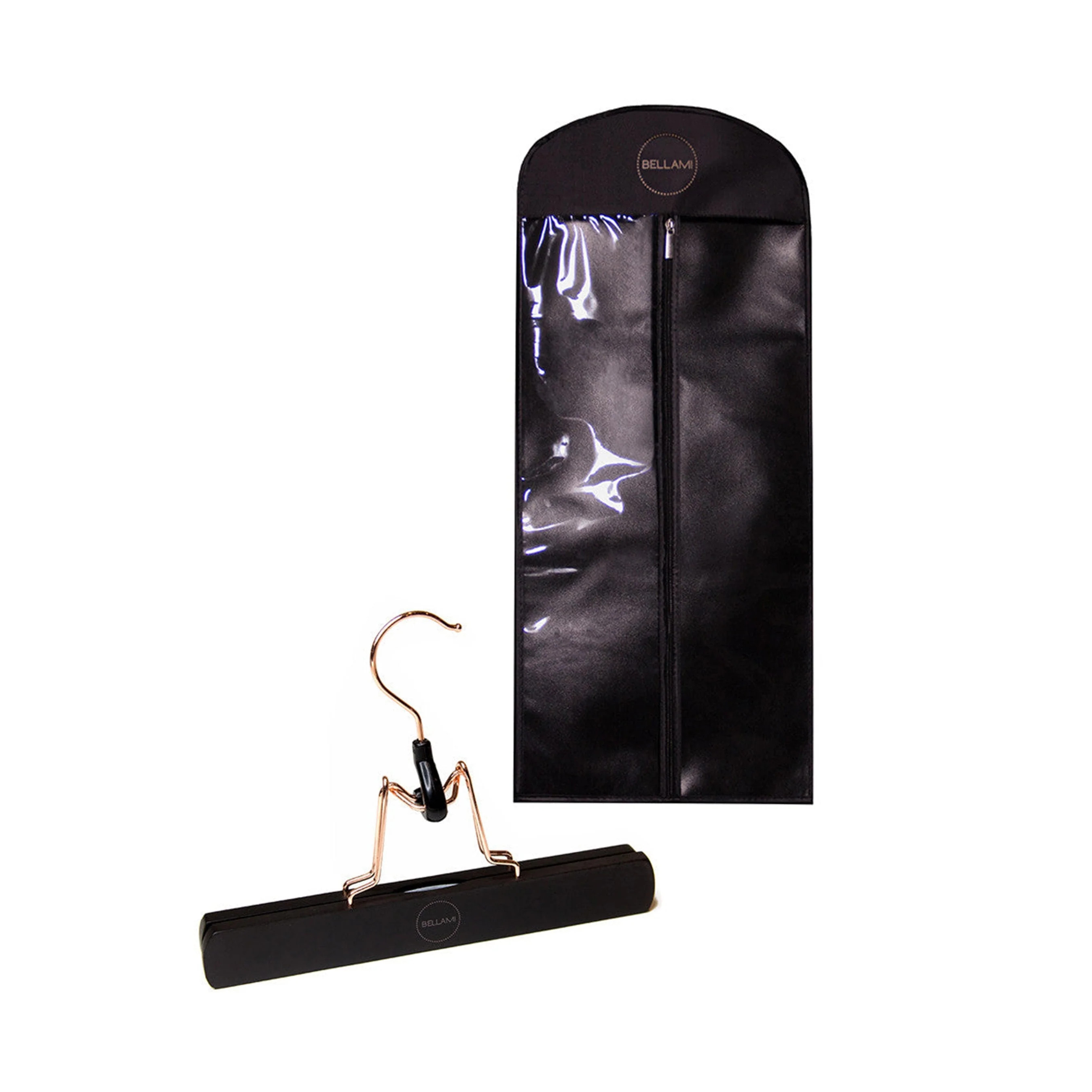 Bellami Hair Extensions Carrier & Hanger - Black (White L... - Default Title - BELLAMI Hair | Bellami Hair