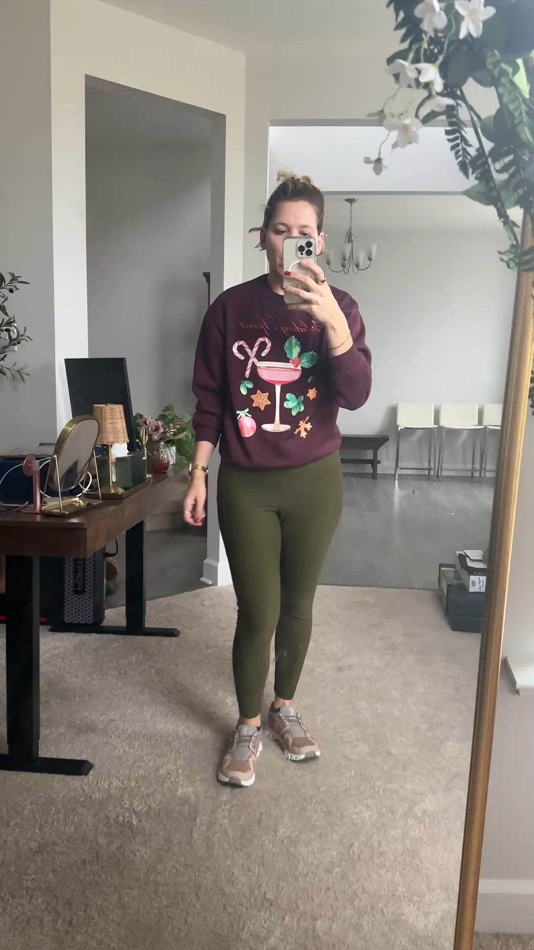 Festive outfit for Christmas with a $7 Holiday Spirits sweatshirt from Walmart🙌 functional workout outfit but make it seasonall

#LTKSeasonal #LTKdayinmylife #LTKHoliday