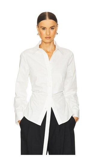 Deconstructed Shirt in White | Revolve Clothing (Global)