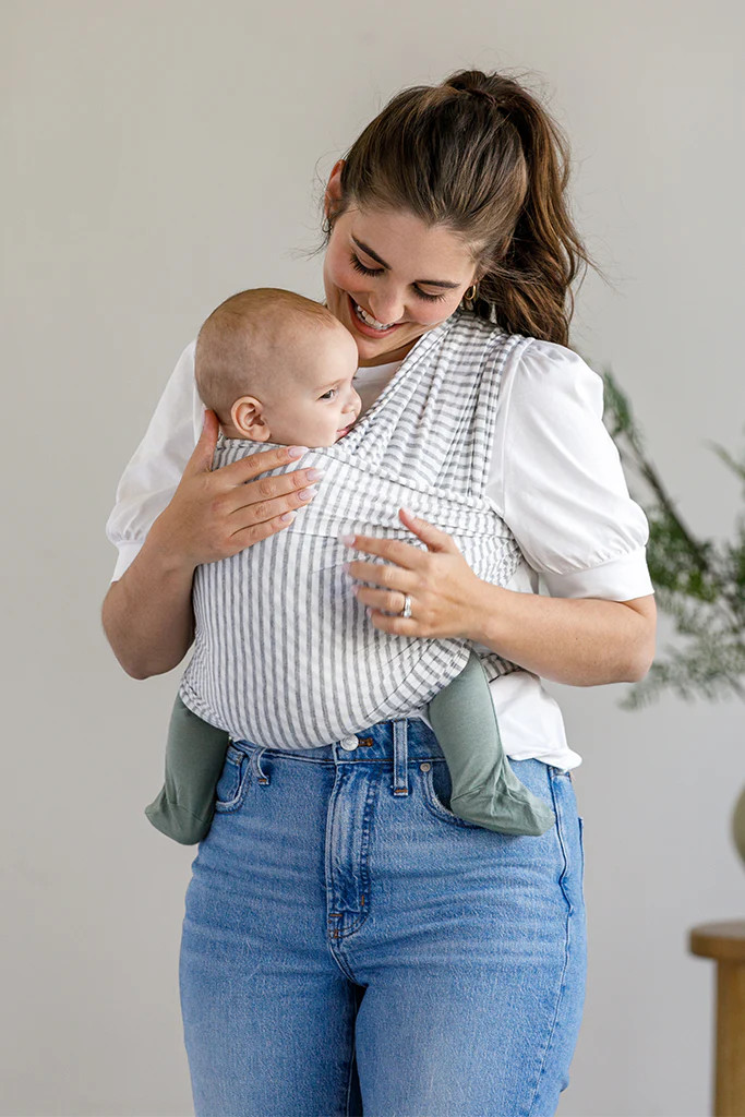 WRAP - Natural & Grey Stripe | Solly Baby