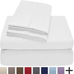 Premium 1800 Ultra-Soft Microfiber Collection Sheet Set - Double Brushed - Hypoallergenic - Wrinkle  | Amazon (US)