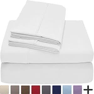 Premium 1800 Ultra-Soft Microfiber Collection Sheet Set - Double Brushed - Hypoallergenic - Wrinkle  | Amazon (US)