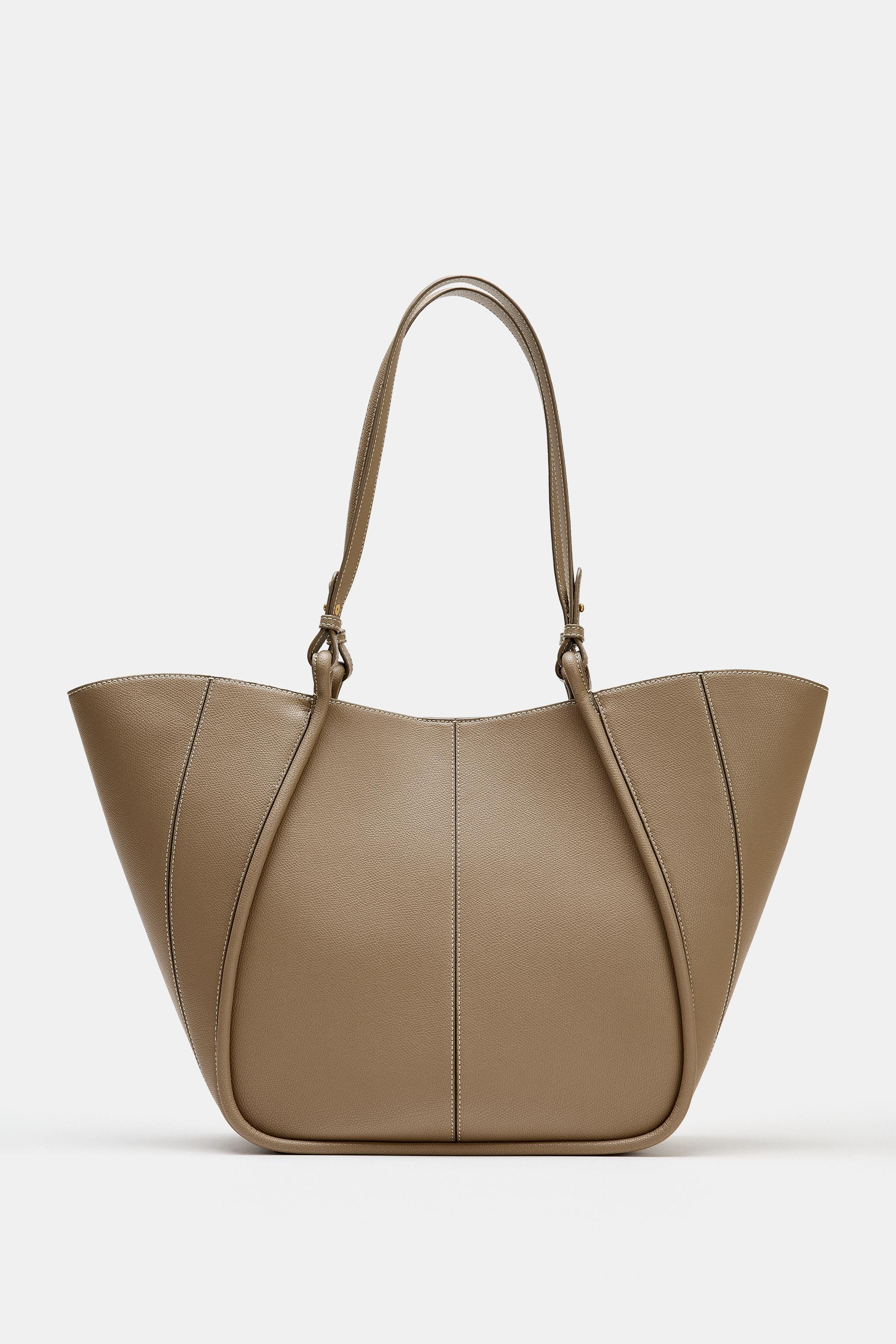 SHOPPER BAG WITH HANDLE DETAIL | Zara US