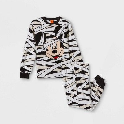 Boys' Mickey Mouse & Friends Mummy 2pc Matching Family Pajama Set - White | Target