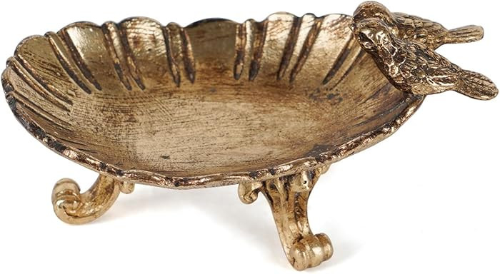 NIKKY HOME Vintage Gold Ring Holder Jewelry Dish, Antique Birds Trinket Display Decorative Metal ... | Amazon (US)