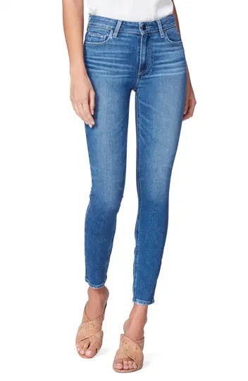 PAIGEHoxton High Waist Ankle Skinny Jeans(Summit Distressed) | Nordstrom Rack