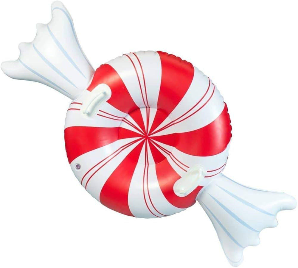 Jumbo Inflatable Peppermint Candy Snow Sled Sized 42 inch. | Amazon (US)