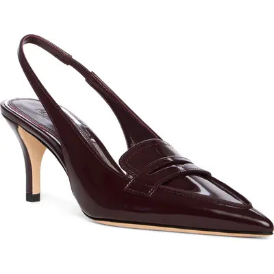 PAIGE Arlette Slingback Pump in Bordeaux at Nordstrom, Size 5 | Nordstrom