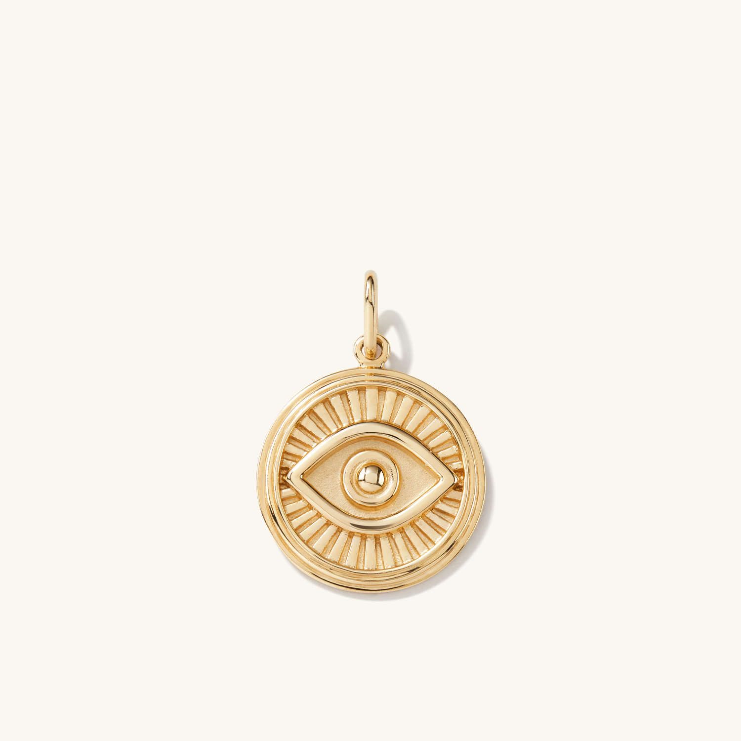 Courage: Evil Eye Coin Pendant : Handcrafted in 14k Gold | Mejuri | Mejuri (Global)