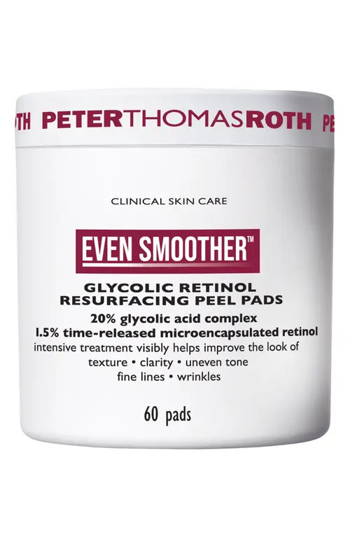 Peter Thomas Roth Even Smoother Glycolic Retinol Resurfacing Peel Pads at Nordstrom | Nordstrom