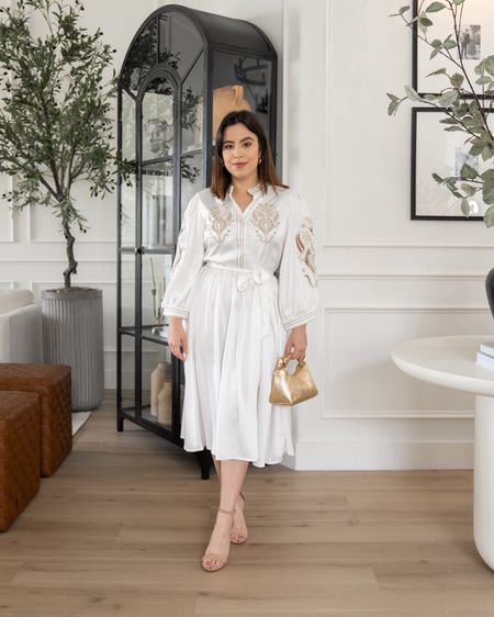 This affordable white long-sleeve dress from Amazon is super chic! Perfect for spring and summer!
#outfitidea #transitionalstyle #fashionfinds #modestlook

#LTKshoecrush #LTKSeasonal #LTKstyletip