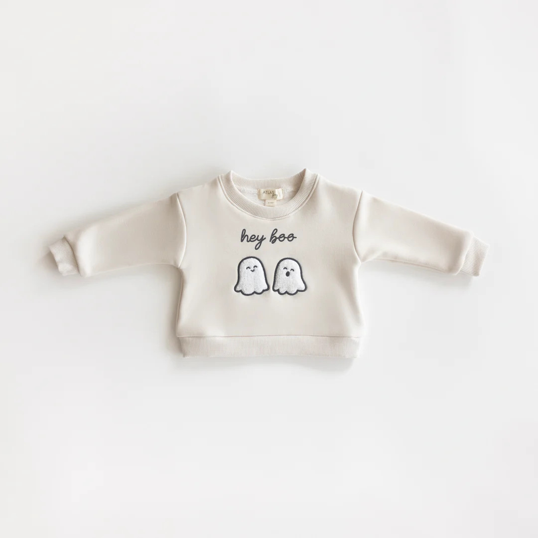 Hey Boo Crewneck | Atlas Grey
