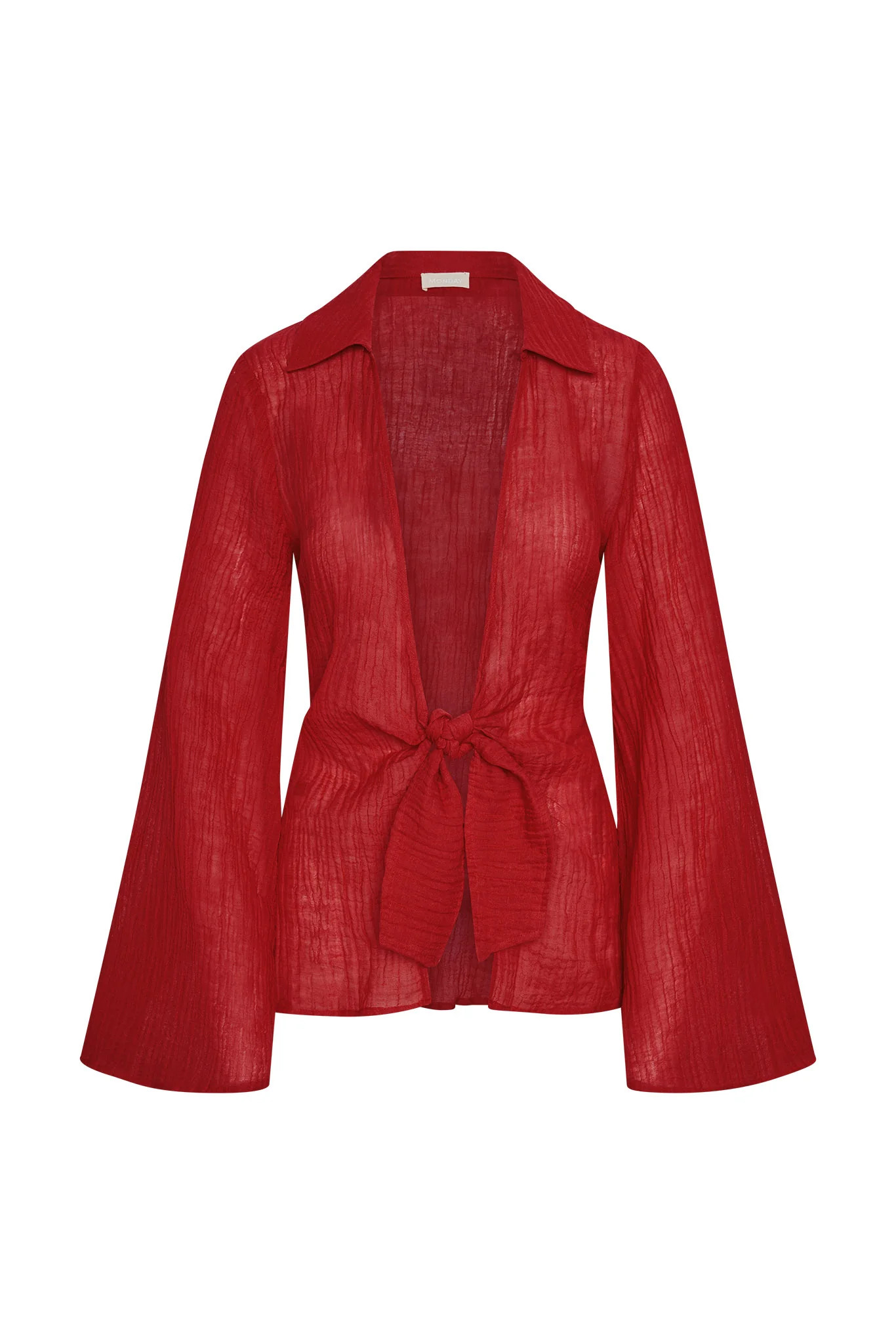 Grenada Tunic - Cherry Crinkle Linen | Monday Swimwear