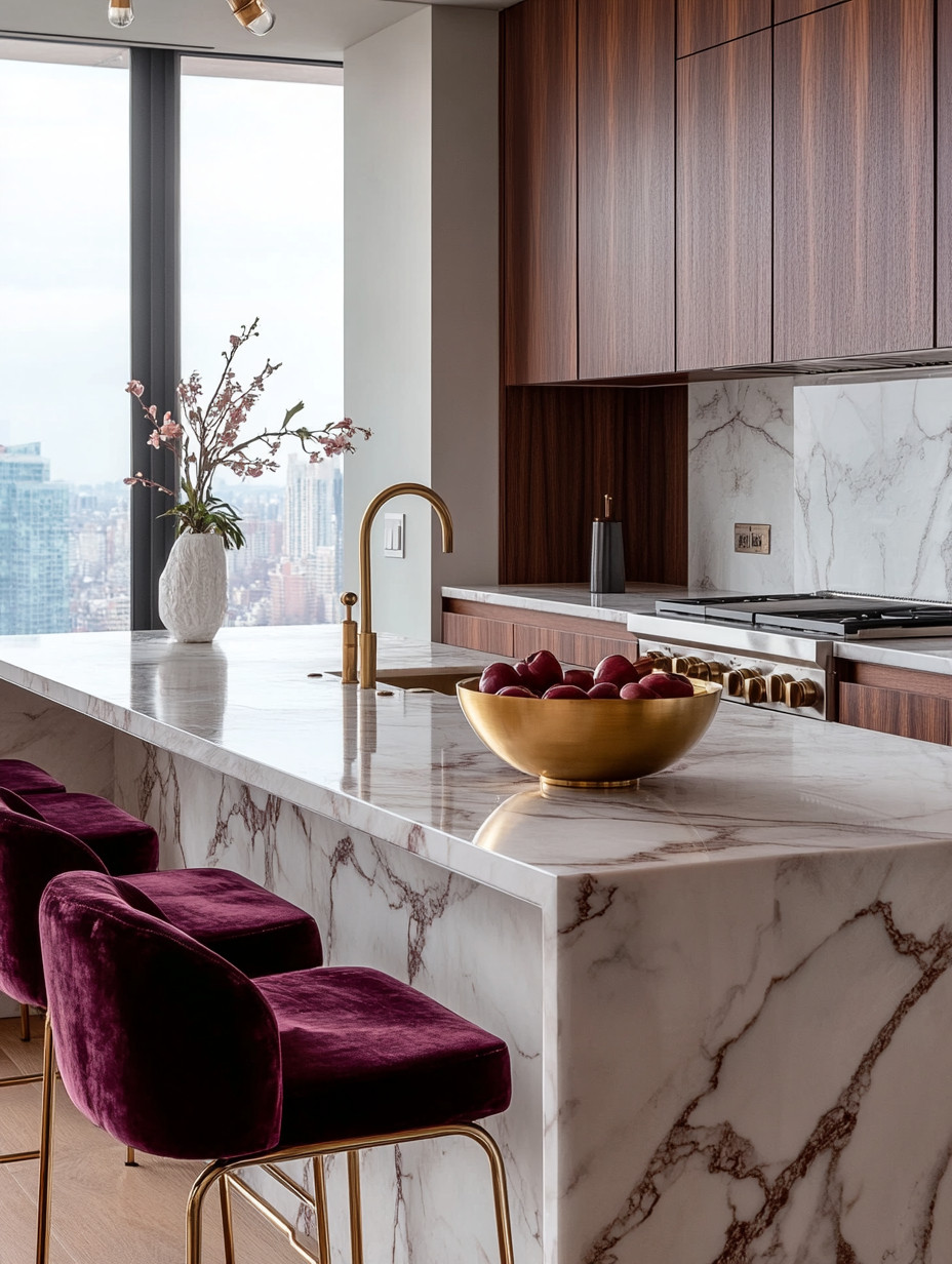 Your kitchen island doesn’t need more space. It needs better choices.

Two details can completely transform it—a bold velvet stool and a refined gold faucet.

The deep burgundy velvet adds richness and personality, turning a simple island into a statement. The gold faucet brings that quiet luxury—subtle, polished, and instantly elevating everything around it.

This is where contrast works beautifully. Soft velvet, structured metal, and clean marble all coming together in a way that feels both modern and timeless.

And because the kitchen island is where life happens—morning coffee, quick meals, conversations—these details don’t just change how it looks, they change how it feels.

The key is choosing pieces that stand out without overwhelming the space.

Explore our curated edit of velvet counter stools and gold kitchen faucets, with multiple options in different colors, heights, and finishes—all linked below to help you create your own elevated kitchen island.

#KitchenIslandStyle #ModernKitchenDesign #QuietLuxuryLiving 

 #LTKHome