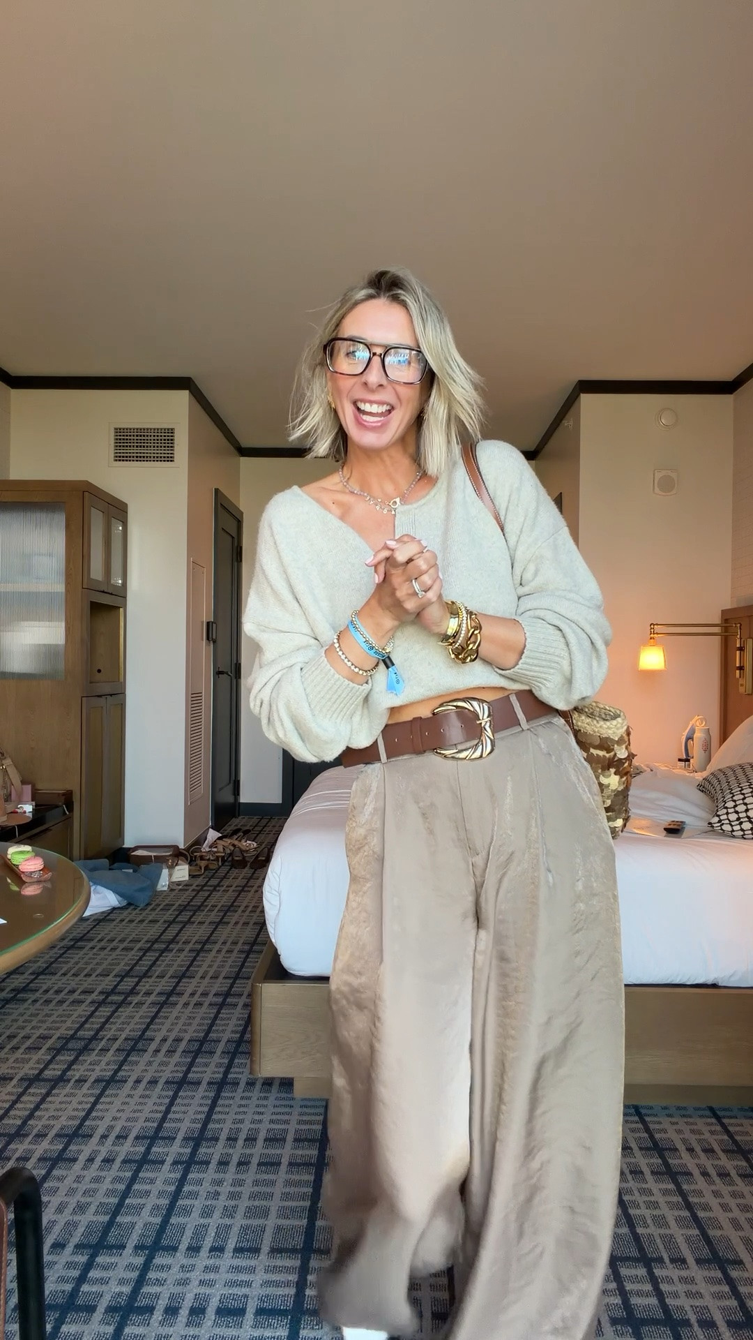 living the dream rn! 

@abercrombie sweater - small. runs oversized.
@Zara pants - size small.

think the colors i’m wearing are sold out BUT, you could totally do brown on brown! 👌 

most of my jewelry is Sparkle For The Soul. code LOVE saves you a little! can’t link here, but you can find them on insta. ✨

#LTKCon #LTKootd #LTKWorkwear