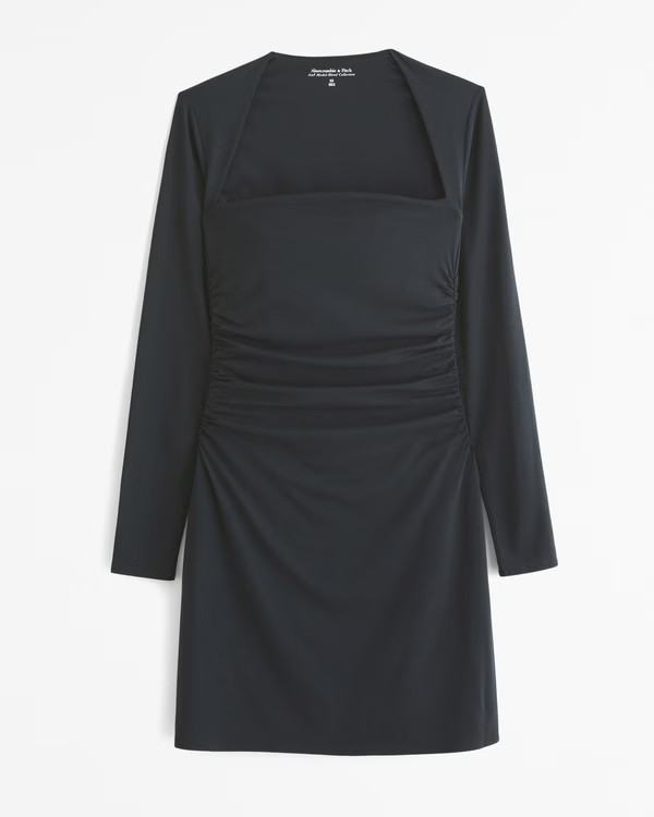 Women's The A&F Ava Long-Sleeve Mini Dress | Women's 25% Off Select Styles | Abercrombie.com | Abercrombie & Fitch (US)