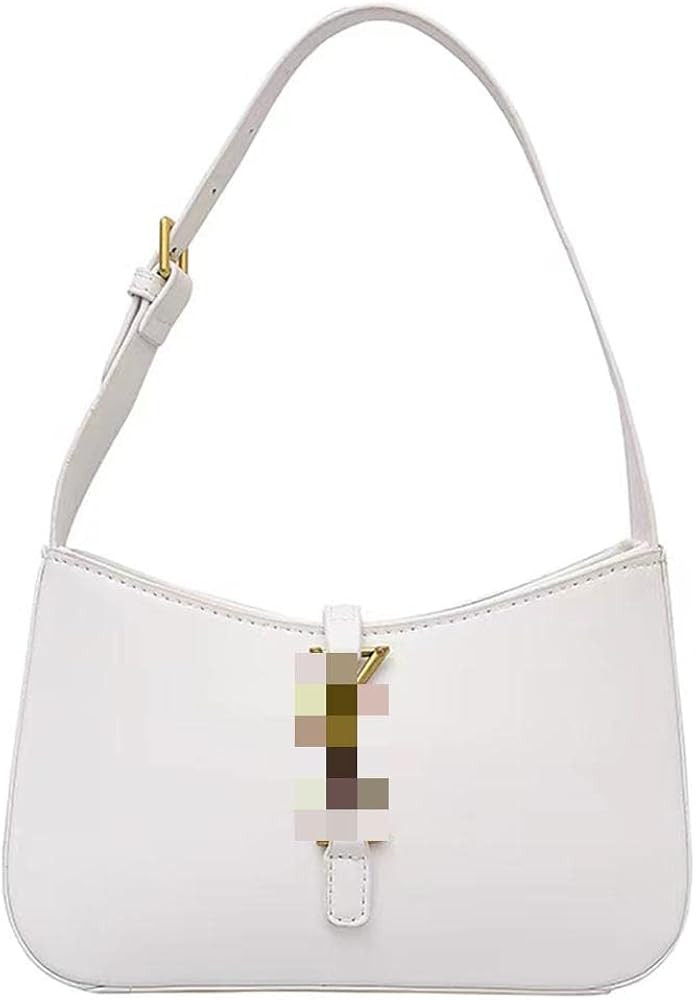 Women PU Leather Underarm Bag Shoulder Bags Retro Solid Color Ladies Golden Chain Satchel Handbag... | Amazon (US)