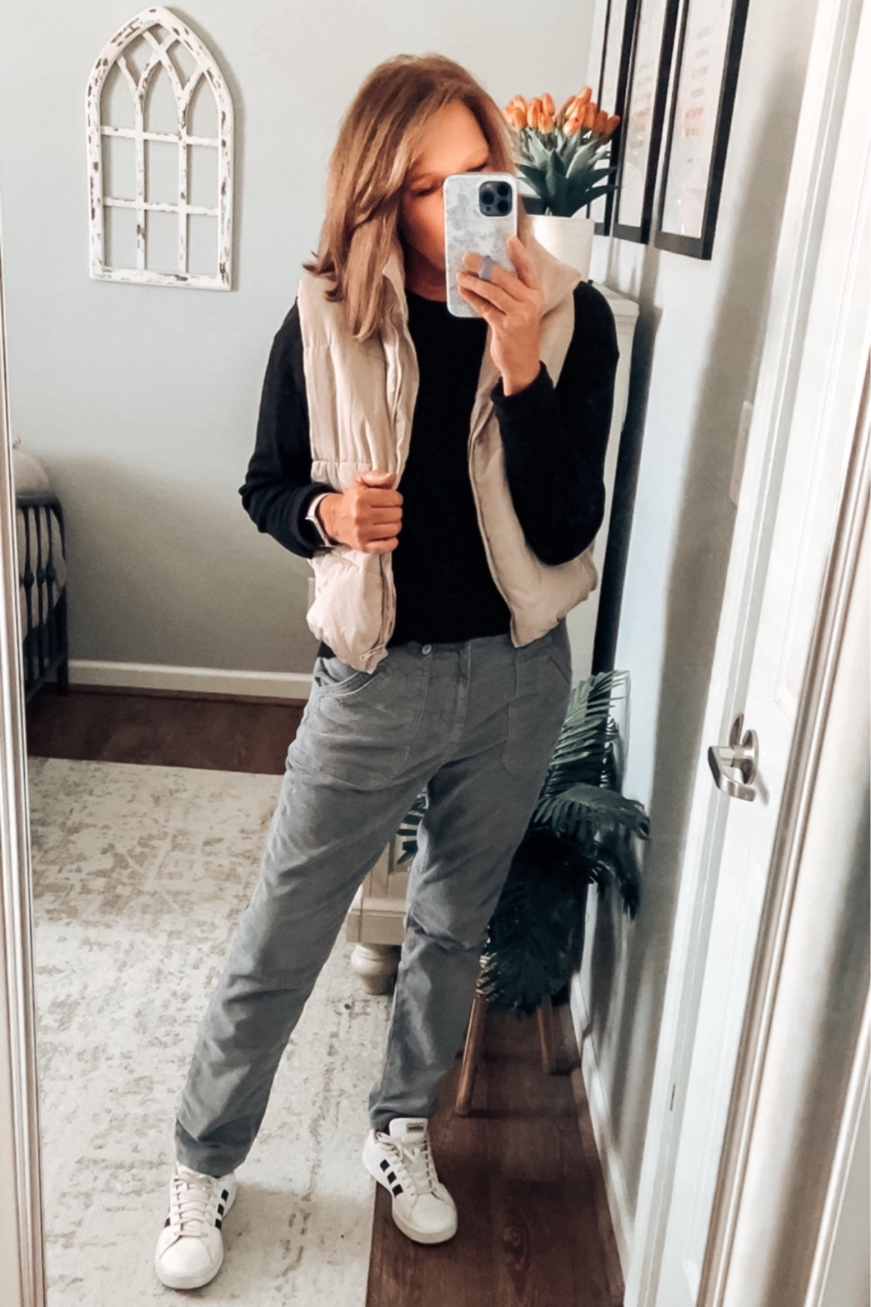 Amazon puffer vest, 45% off, Time and Tru waffle tee only $8, American Eagle stretch corduroy pants also on sale. All items fit tts, more colors. Adidas Court sneakers 

Winter outfit, casual outfit, vest, puffer vest, amazon fashion, Walmart fashion, sale, weekend outfit, Black Friday, sale, over 40

#LTKSaleAlert #LTKFindsUnder50 #LTKStyleTip

#LTKStyleTip #LTKSaleAlert #LTKFindsUnder50