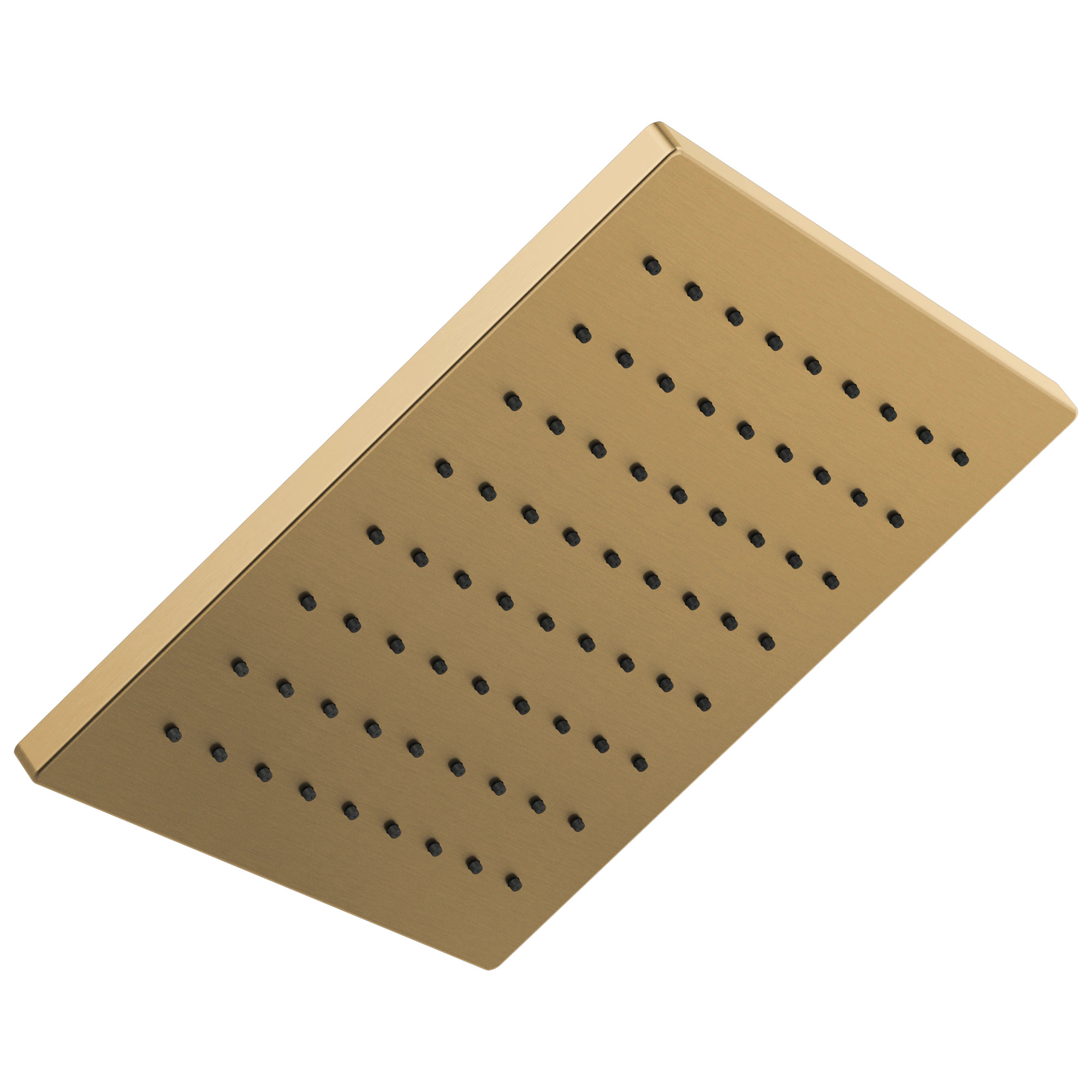 Delta 1.0 -Spray Champagne Bronze 11.7500-in Square Rain Shower Head 1.75 GPM Rubber | 52159-CZ | Lowe's