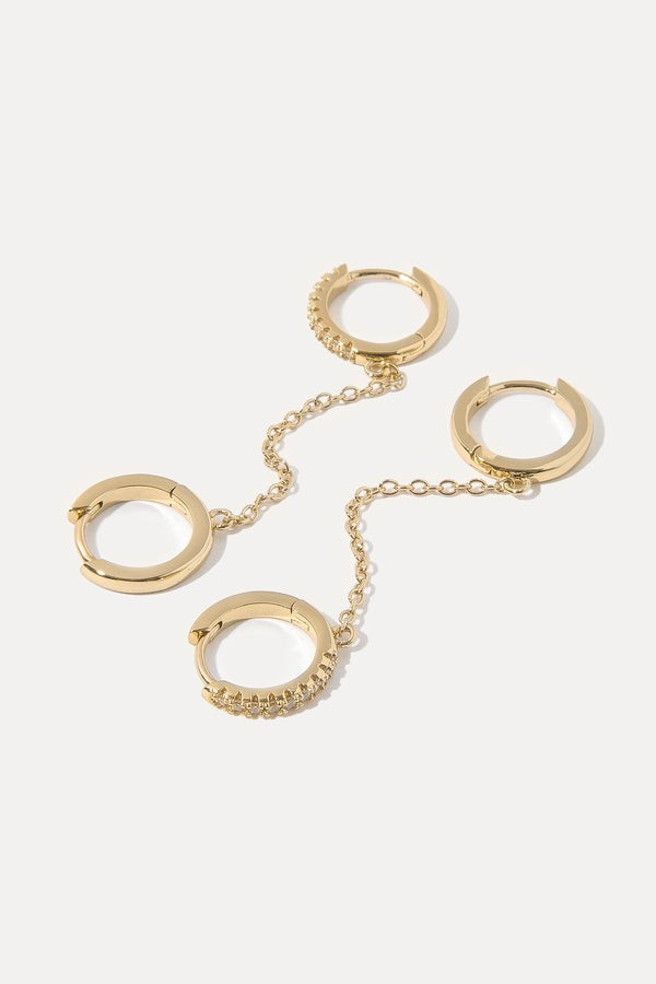 Elliot Double Hoops | Miranda Frye Inc.