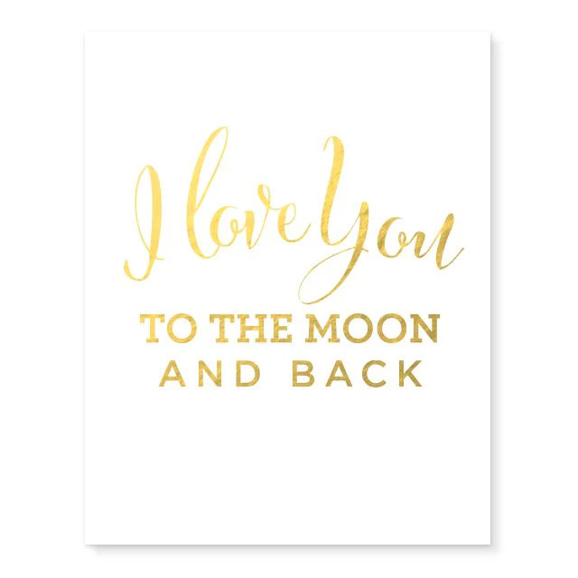 I Love You To The Moon And Back Print | Project Nursery