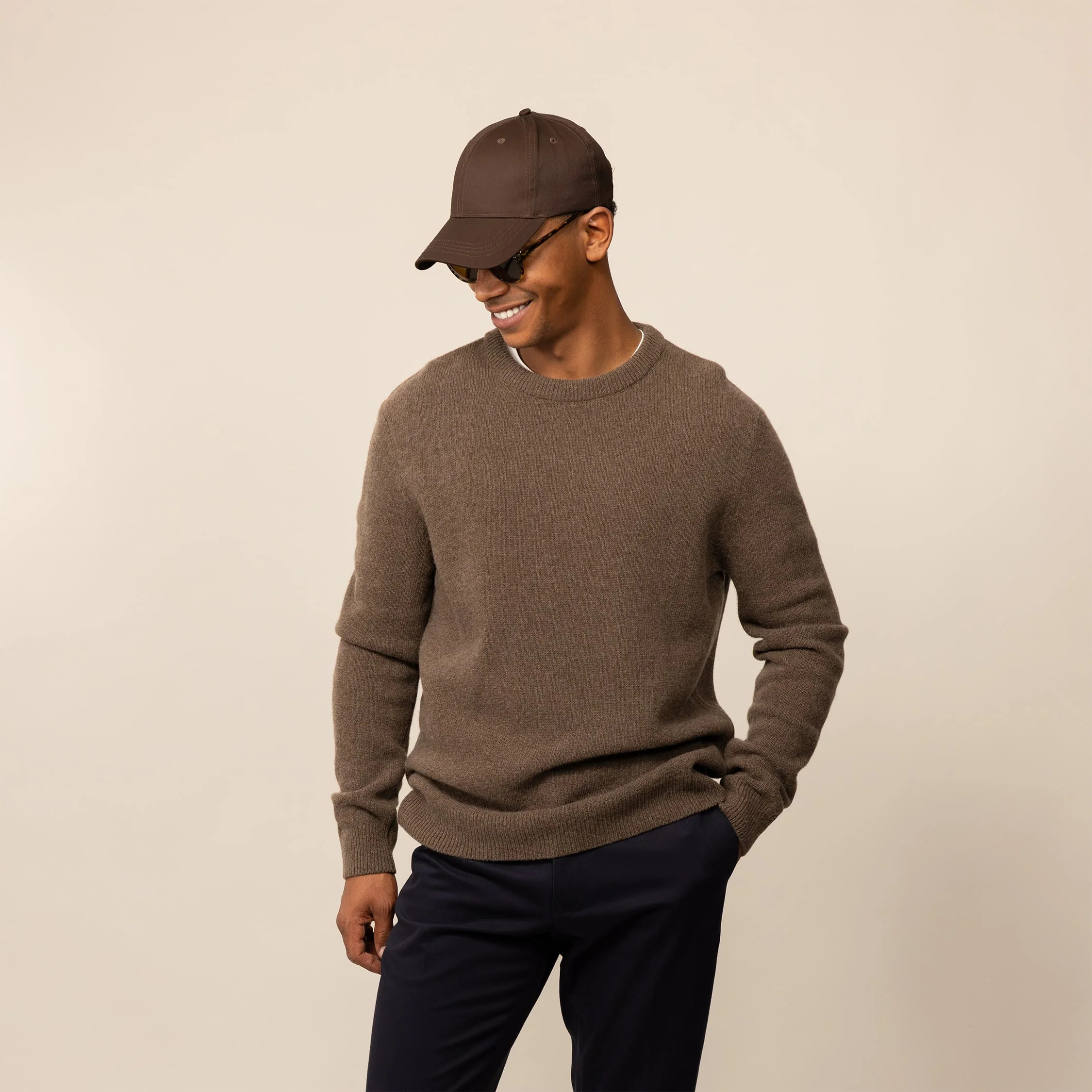 Merino Wool Crew Neck Knit Jumper | Marame
