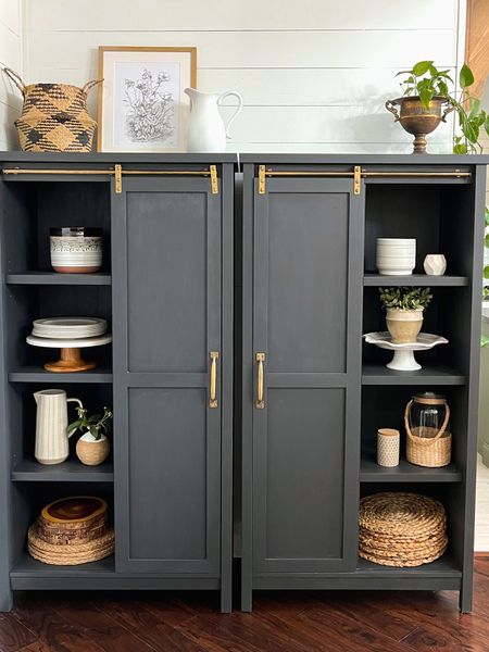 Painted and styled black bookshelves from BHG Walmart!

#LTKstyletip #LTKhome