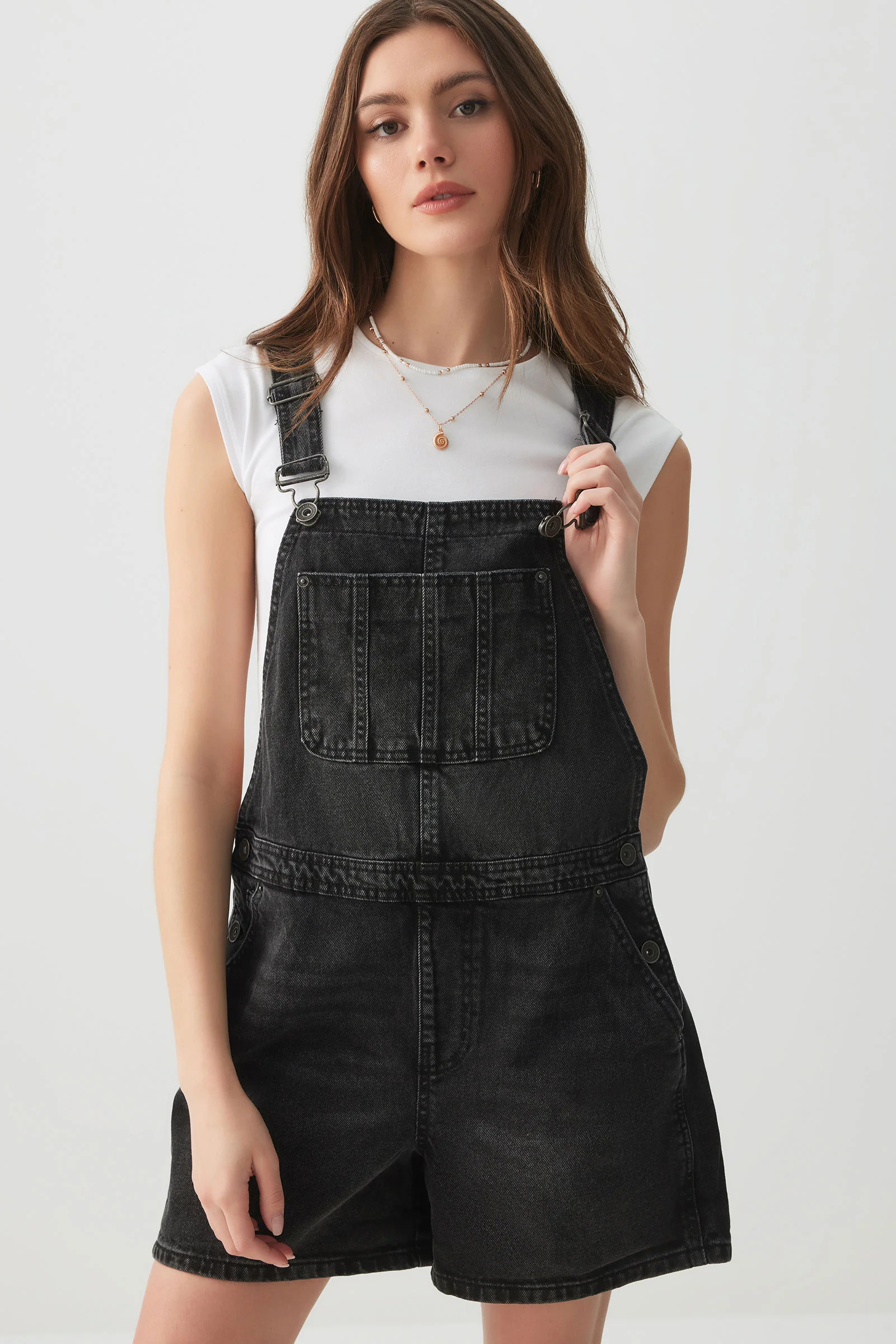 Denim Overall Shorts | Ardene