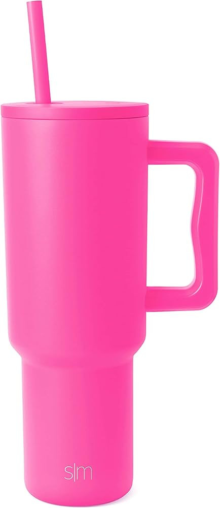 Simple Modern 40 oz Tumbler with Handle and Straw Lid | Insulated Cup Reusable Stainless Steel Wa... | Amazon (US)