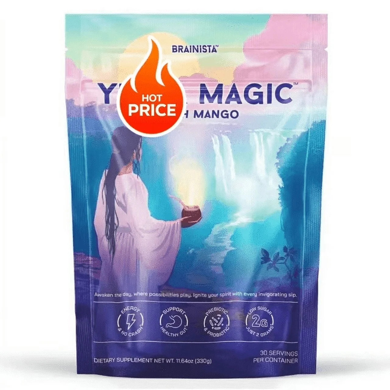 YerbaMagic-YerbaMate Instant Tea Powder|Yerba Magic|Peach Mango Flavor| 30 Servings-- 1 PACK | Walmart (US)