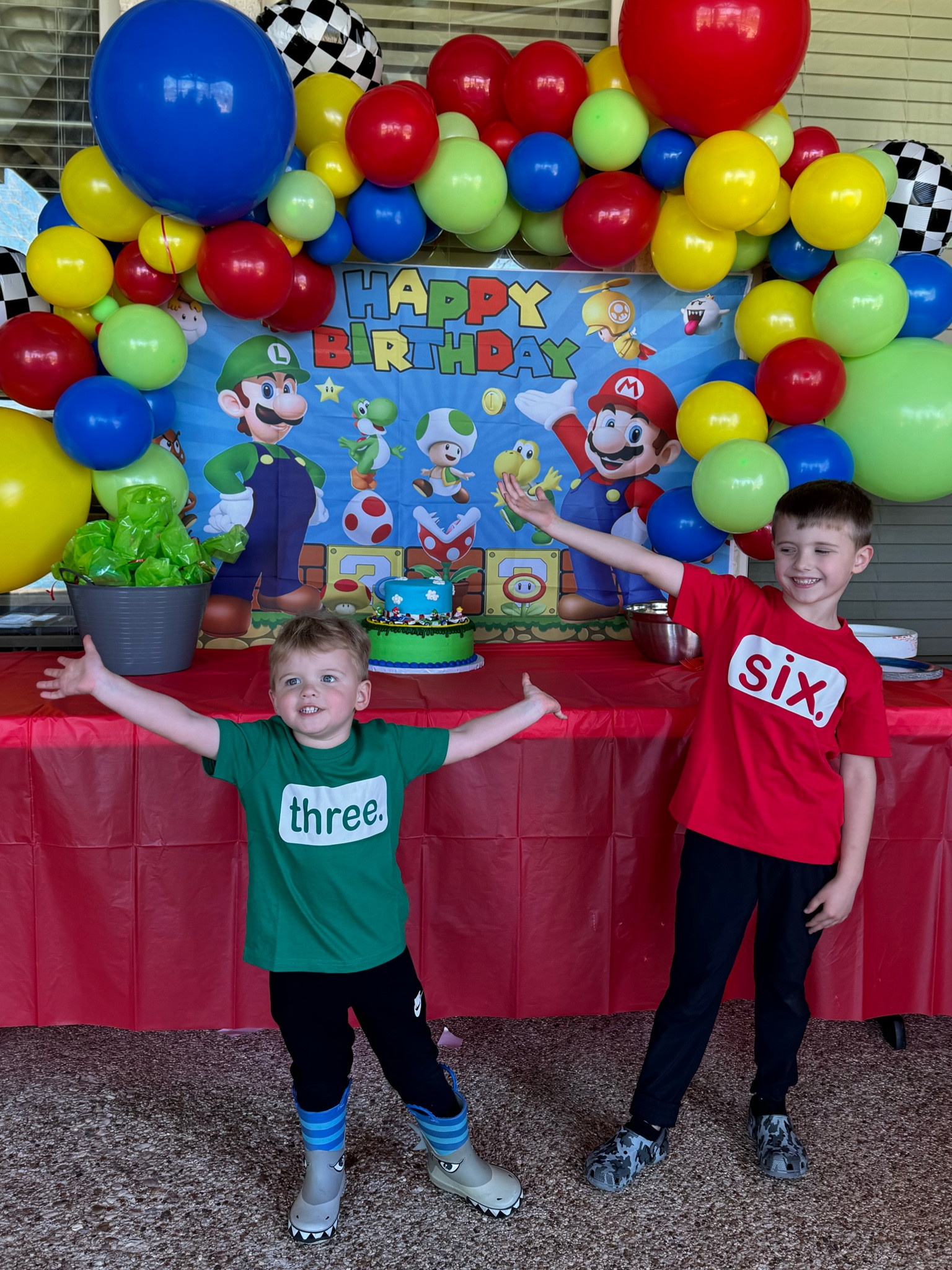 Kids Birthday T-shirt’s 
Amazon Birthday shirts
Kids milestone shirts 
Mario Birthday Party
Birthday party decorations 