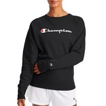 Champion Women's Powerblend Fleece Boyfriend Crew Neck Sweatshirt -Graphic | Walmart (US)