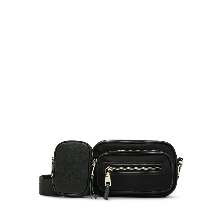 Madden NYC Women's Mini Convertible Handbag with Front Pocket,Black | Walmart (US)