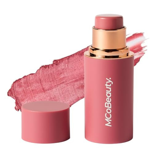 MCoBeauty - Baby Face Multiuse Cream Stick for Lips and Cheeks - Blush Stick in Pink Rose Shade - Contains Moisturising Jojoba Seed Oil, Coconut Oil and More - Peony Rose | Amazon (US)