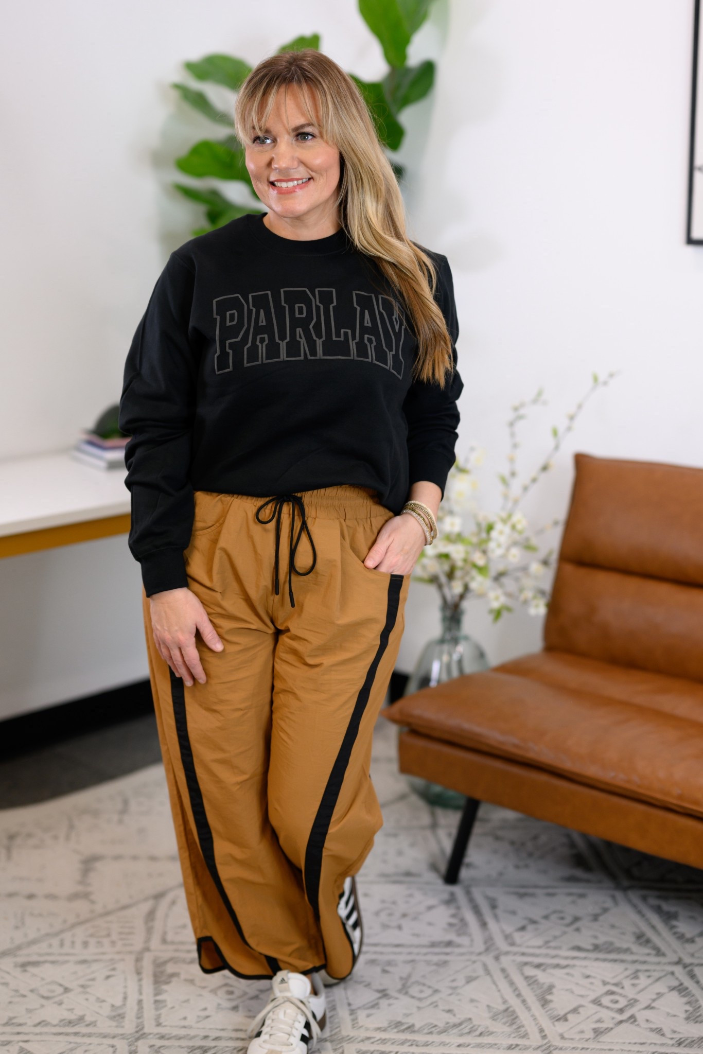 An easy everyday look that balances comfort and polish. This sweatshirt is soft without feeling sloppy and the joggers have a flattering fit that works for errands, travel, or casual office days. Comfortable pieces that still feel intentional.

Parlay sweatshirt, joggers, elevated athleisure, casual everyday outfit, comfortable style, work from home look, AudrieDollins

#LTKActive #LTKmomlife #LTKootd