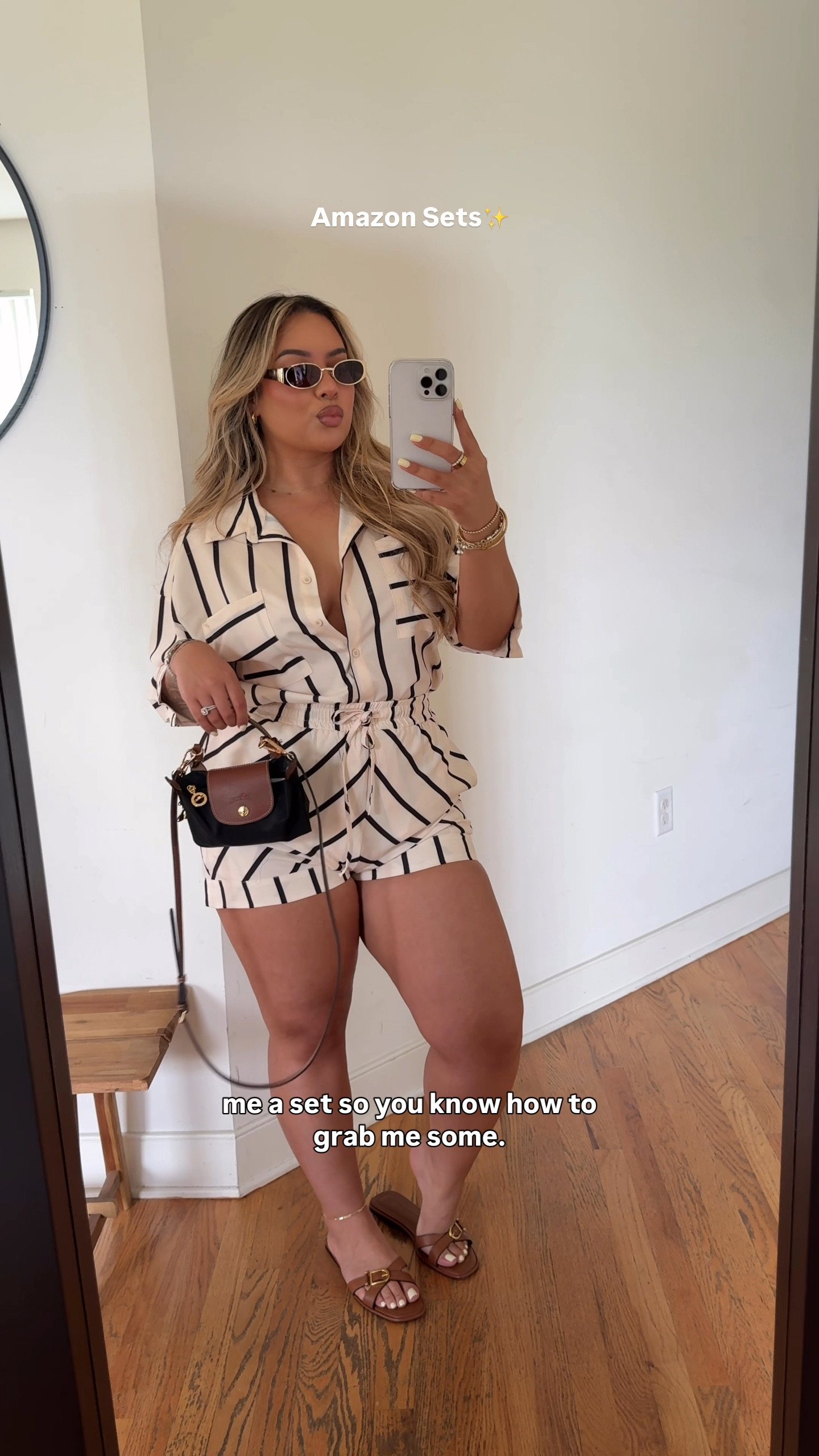 Amazon Shorts Set - Wearing a size L 
(Lighter colors are a bit transparent, I’d say okay for pool/beach but if anything else, be sure to wear nude undergarments) 

#LTKMidsize #LTKSummerEdit #LTKSeasonal