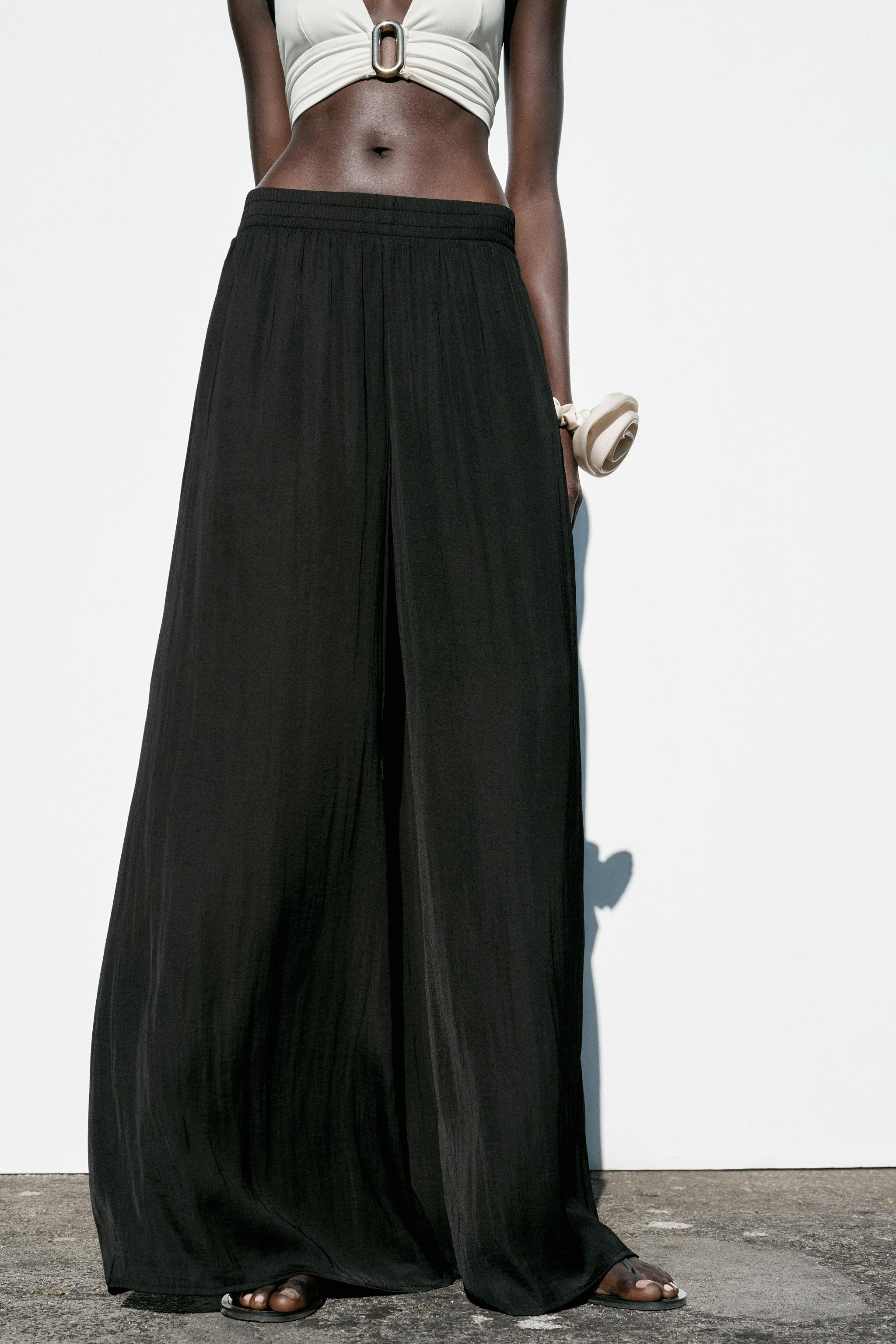 WIDE FLOWING TROUSERS | Zara UK
