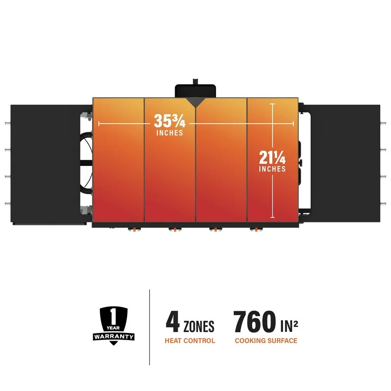 Blackstone 4-Burner 36" Griddle Cooking Station with Hard Cover | Walmart (US)