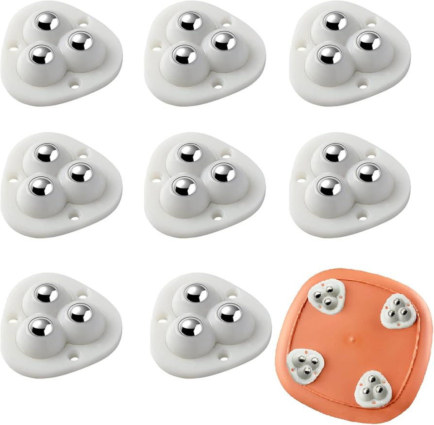 Self Adhesive Ball Caster Wheels, Paste Universal Wheel 360° Rotation Sticky Swivel Pulley for B... | Amazon (US)