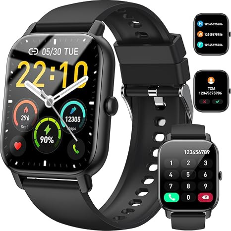 Smart Watch(Answer/Make Call), 1.85" Smartwatch for Men Women IP68 Waterproof, 100+ Sport Modes, ... | Amazon (US)