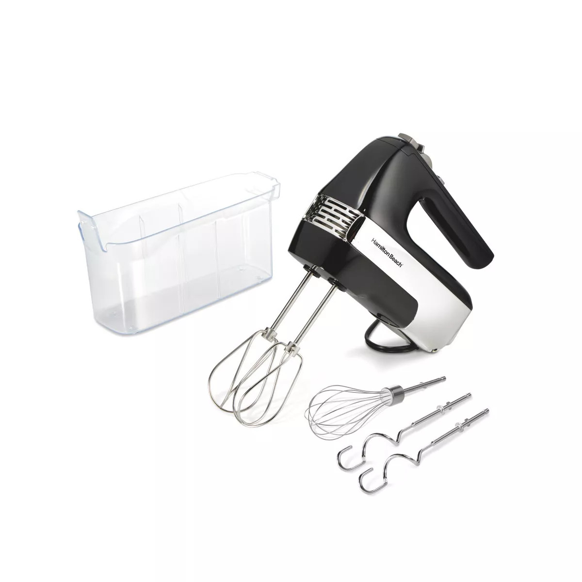 Hamilton Beach 6 Speed Hand Mixer Ultimate Speed Control 62631: 250W Black Handheld Mixer for Kit... | Target