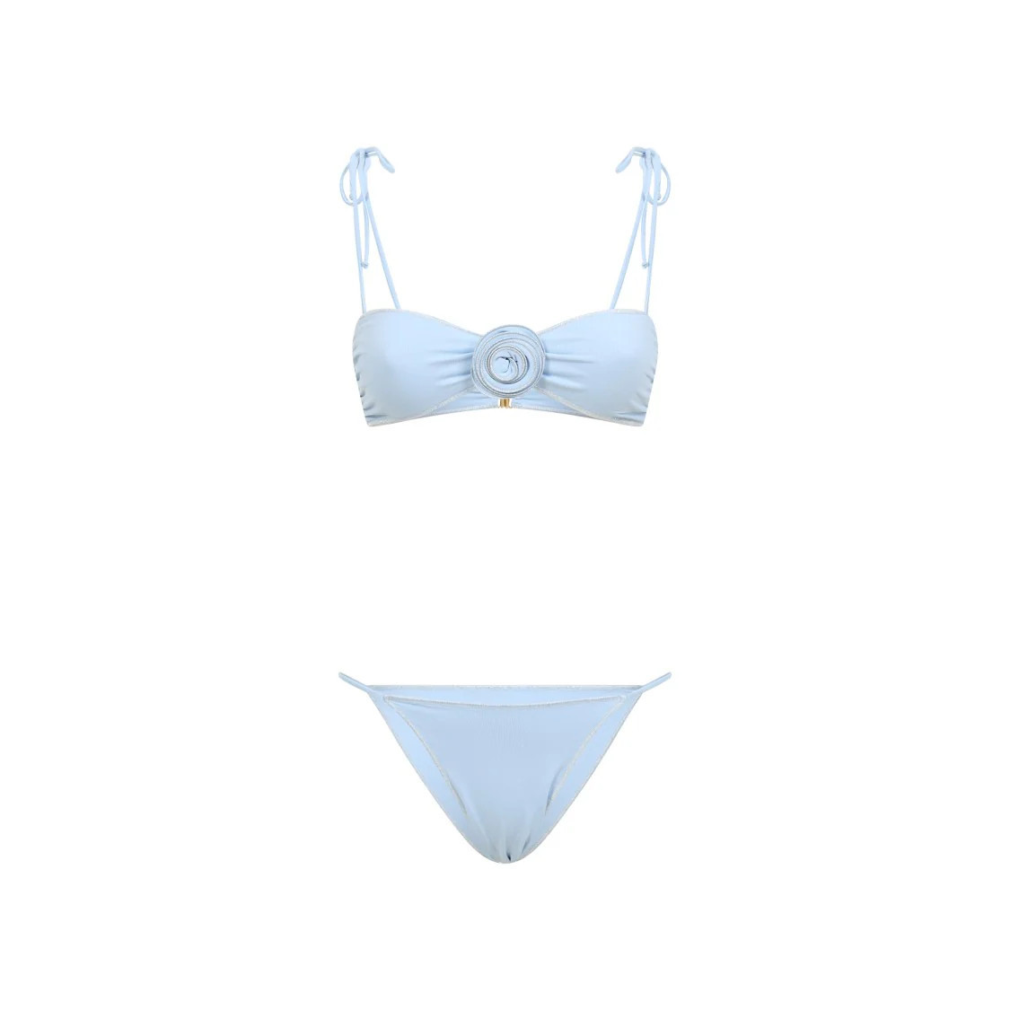 Leyla Light Blue Polyamide Bikini | Shop Simon