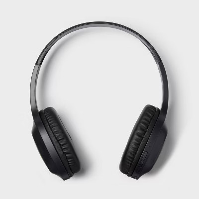 Wireless/Wired Bluetooth Headphone with Aux Cable - heyday™ Black: Adjustable Headband, Foam Ear Cushion | Target