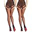 HONENNA Backseam Sheer Tights for Women 2 Pairs High Waist Patterned Cuban Heel Pantyhose With Co... | Amazon (US)