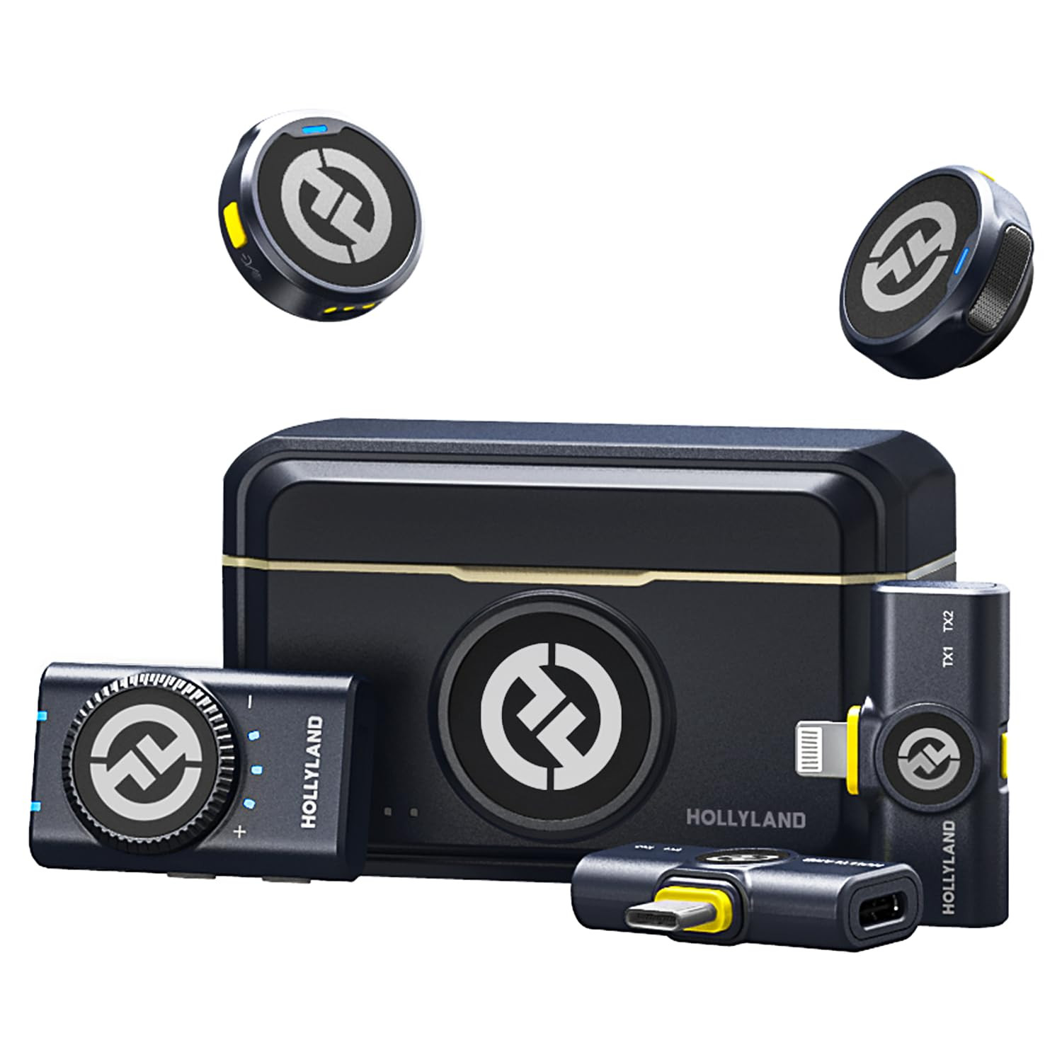 Hollyland Lark M2 Wireless Microphone for iPhone/Camera/Android/PC, 48kHz/24-bit High Fidelity Au... | Amazon (US)