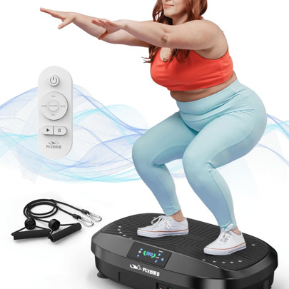 FLYBIRD Vibration Plate- 4D & Oscillation Two Types Vibration Platform, Whole Body Workout Vibration Plate Exercise Machine For Bone Density Building | SHEIN